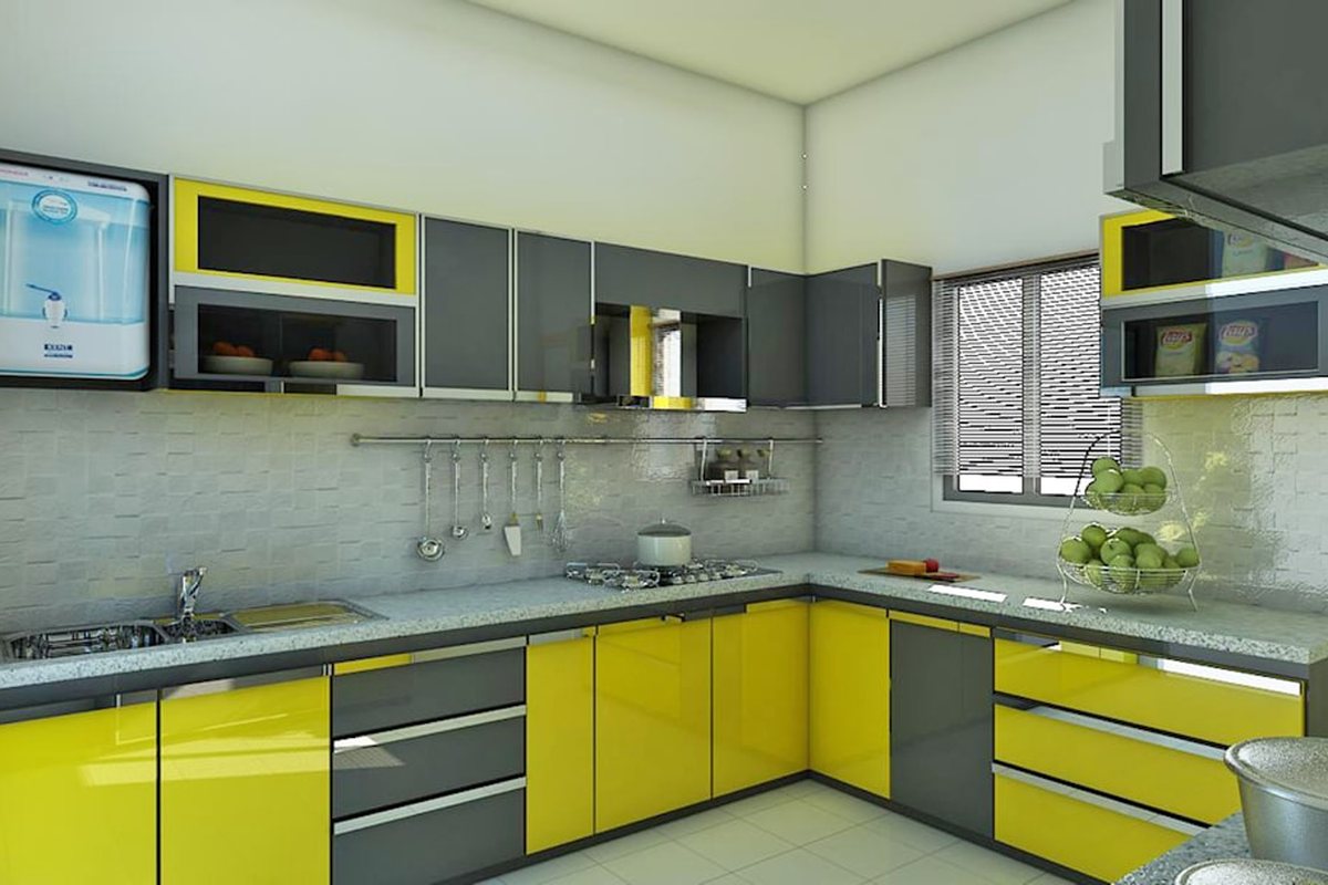 Storage-focused modular kitchen cabinets