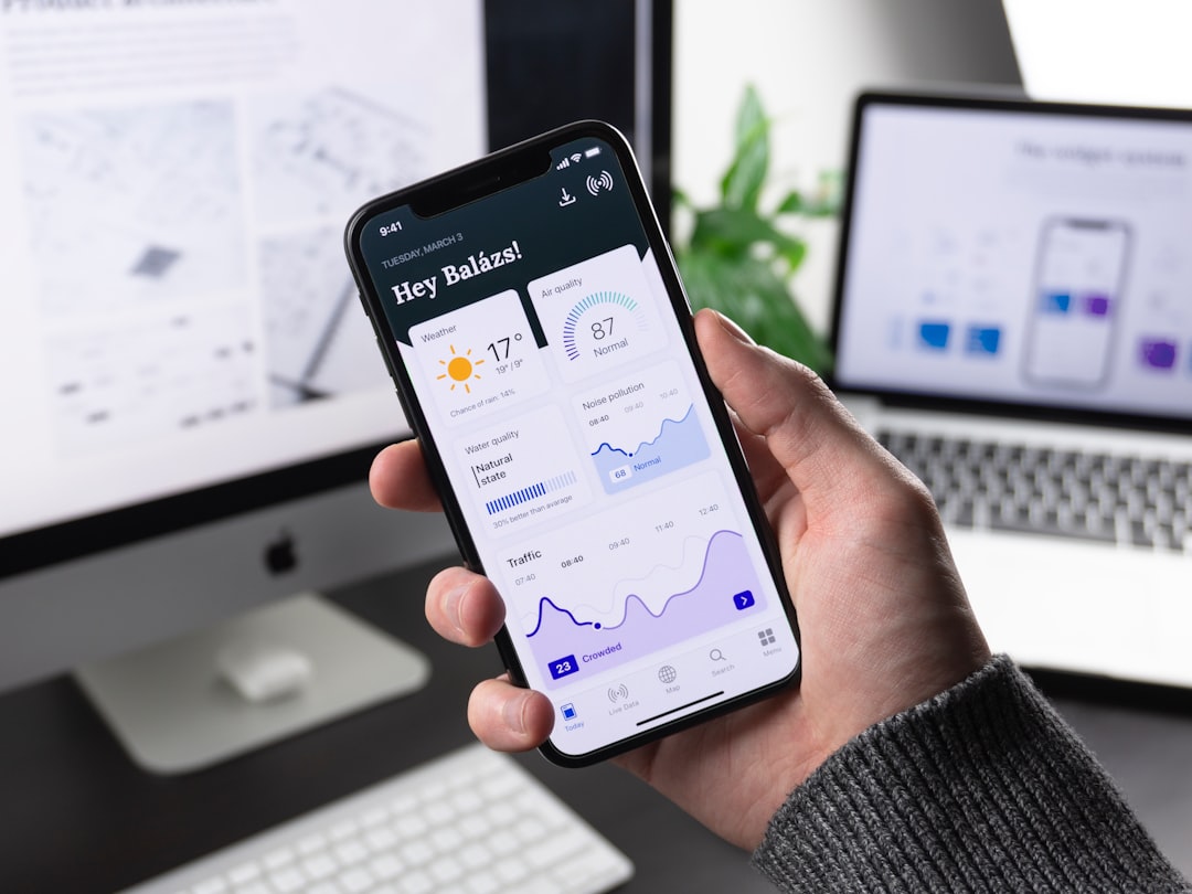Developer testing a mobile application